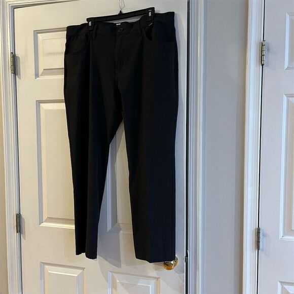 Travis Mathew Men's Black Dress Pants Size 38 Flat Front Casual - Picture 2 of 8